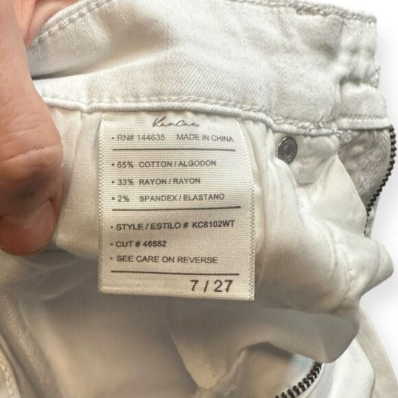 KANCAN Women’s White Mid-Rise Flare Jeans Size 7 / 27 Style #KC8102WT - Picture 5 of 8
